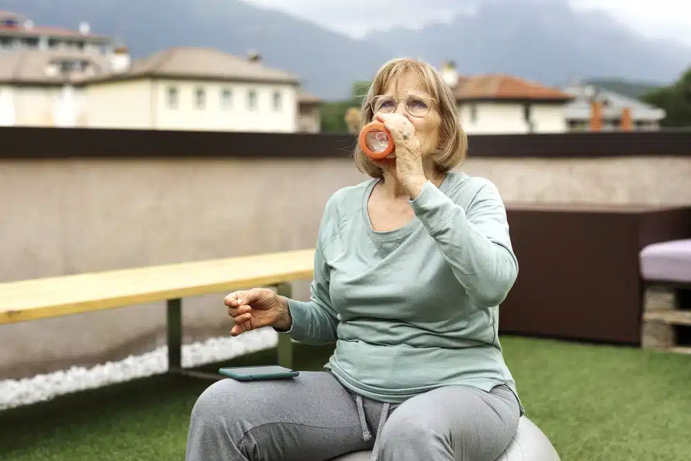 Abuelos obesos nietos