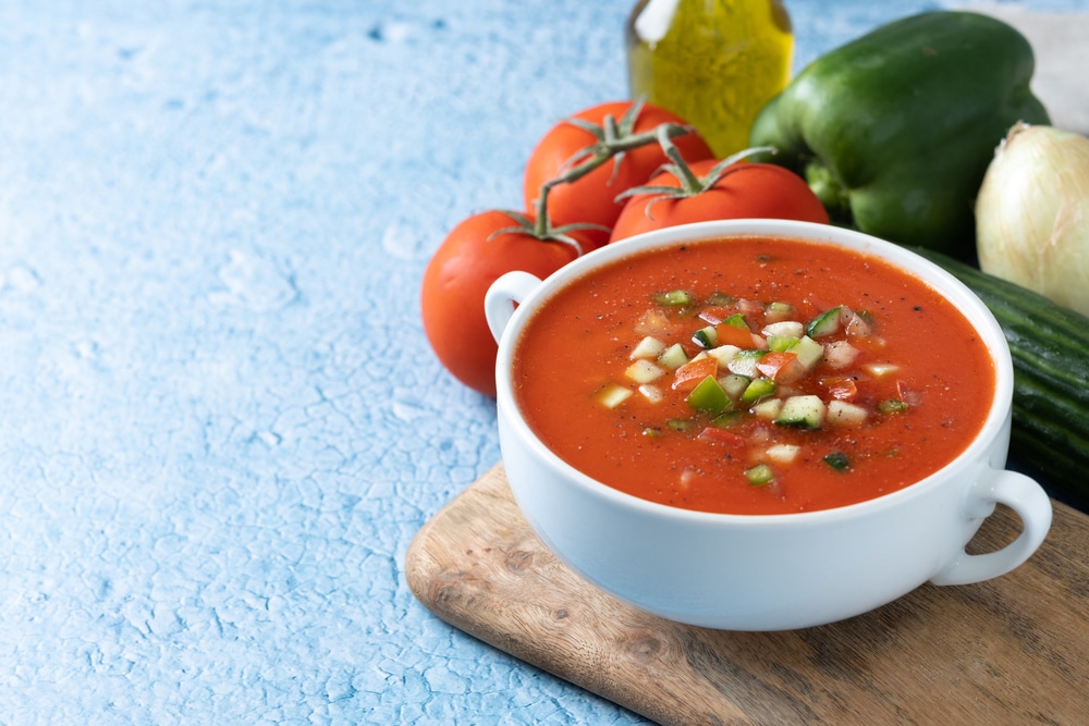 Gazpacho al vino blanco